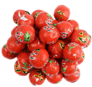 Madelaine Halloween Crisp Milk Chocolate Foil Pumpkin Balls 5lb